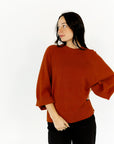 Syd Loose Fit Sweater · Rust