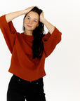 Syd Loose Fit Sweater · Rust