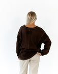 Hannah Raw Edge Pullover