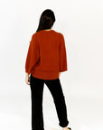Syd Loose Fit Sweater · Rust