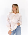 Mimi Quilt Texture Henley