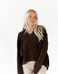 Hannah Raw Edge Pullover