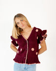 Joey Crochet Floral Cardigan