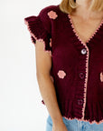 Joey Crochet Floral Cardigan