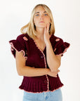 Joey Crochet Floral Cardigan