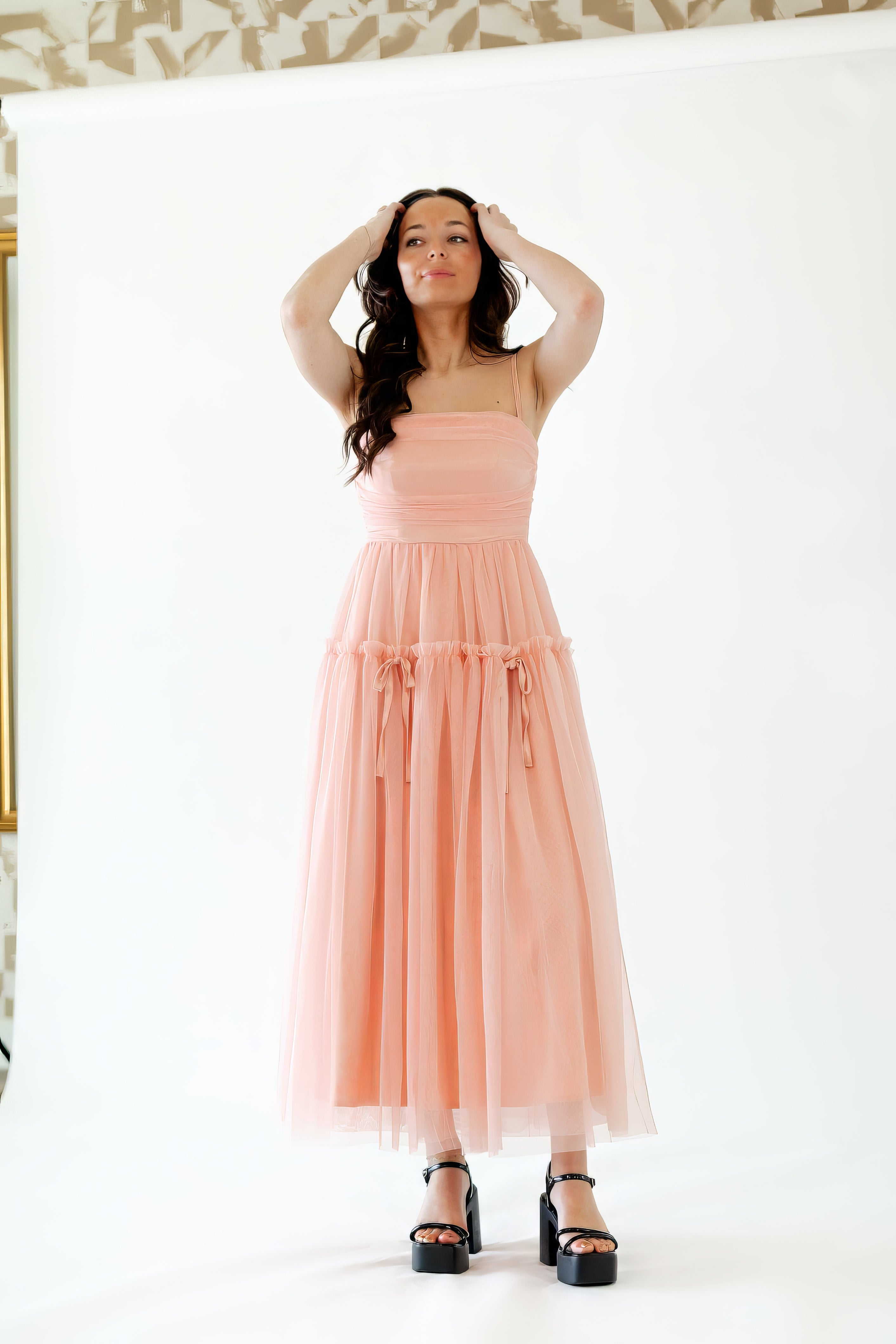 jacqueline maxi dress Jacqueline Rose Tulle Maxi Dress – Twirl Boutique
