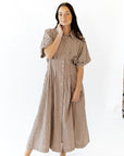 Tilla Gingham Maxi Dress