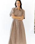 Tilla Gingham Maxi Dress