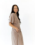 Tilla Gingham Maxi Dress