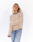 Crescent Striped Pullover