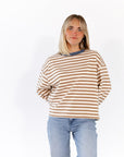 Crescent Striped Pullover