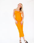 Faye Piped Maxi Dress・Orange