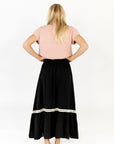 Afterglow Lace Accent Skirt · Black
