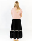 Afterglow Lace Accent Skirt · Black
