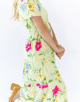 Elaine Floral Midi Dress