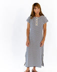 Aven Striped Henley Dress