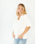Ruthie Split Neck Top