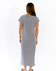 Aven Striped Henley Dress
