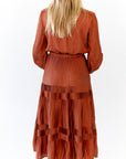 Amber Satin Midi Dress