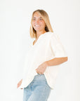 Ruthie Split Neck Top