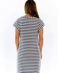 Aven Striped Henley Dress