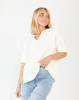 Ruthie Split Neck Top