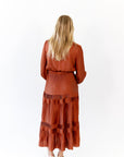 Amber Satin Midi Dress