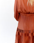 Amber Satin Midi Dress
