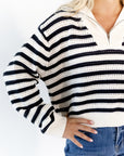 Volcan Striped Half-Zip