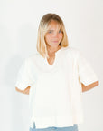 Ruthie Split Neck Top