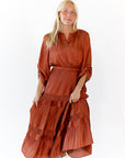 Amber Satin Midi Dress
