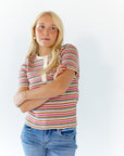 Cado Striped Knit Top