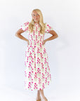 Tabbie Floral Midi Dress