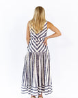 Bodie Contrast Striped Maxi Dress