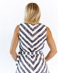 Bodie Contrast Striped Maxi Dress