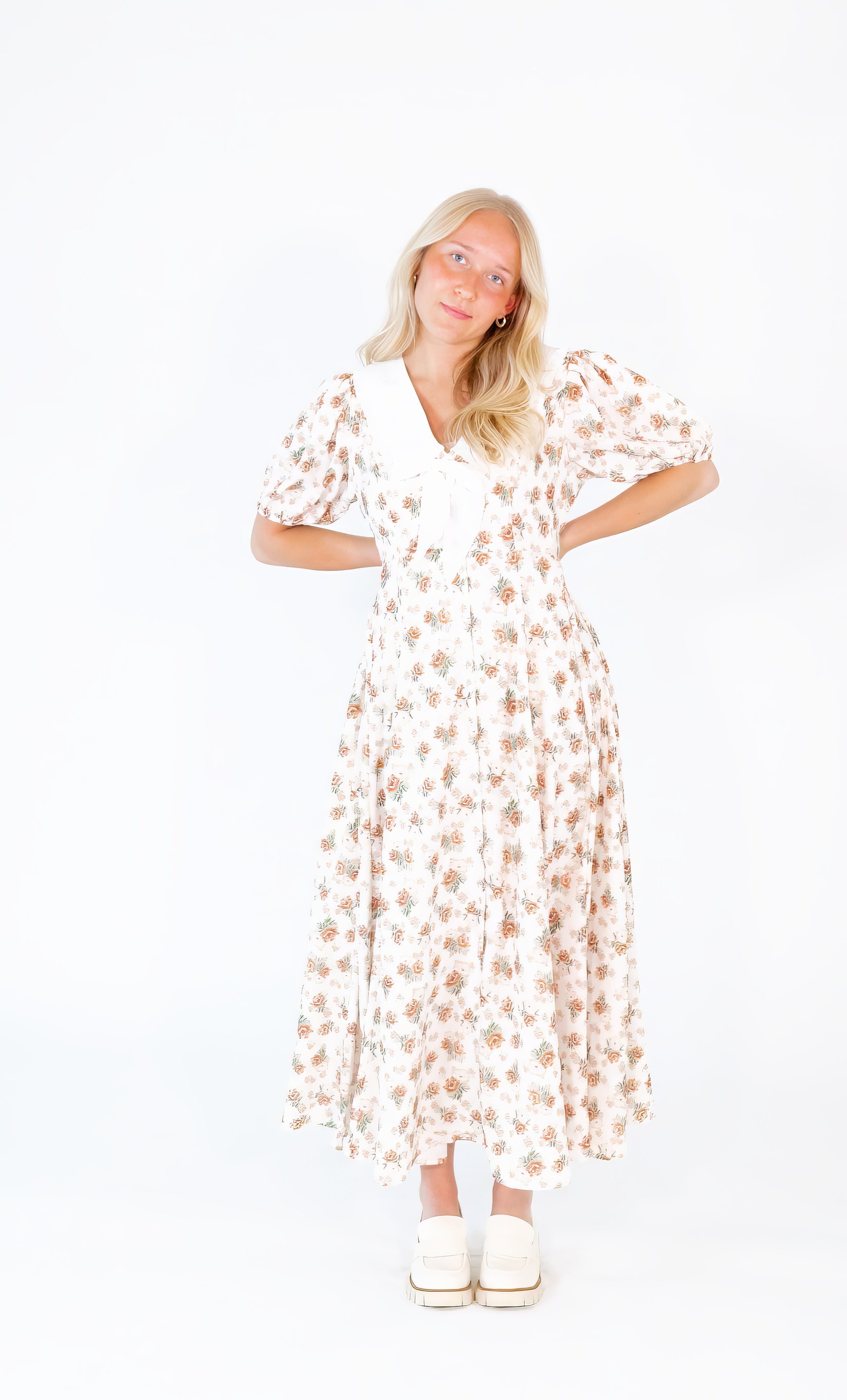 Ganni Oversized Collar Dress
