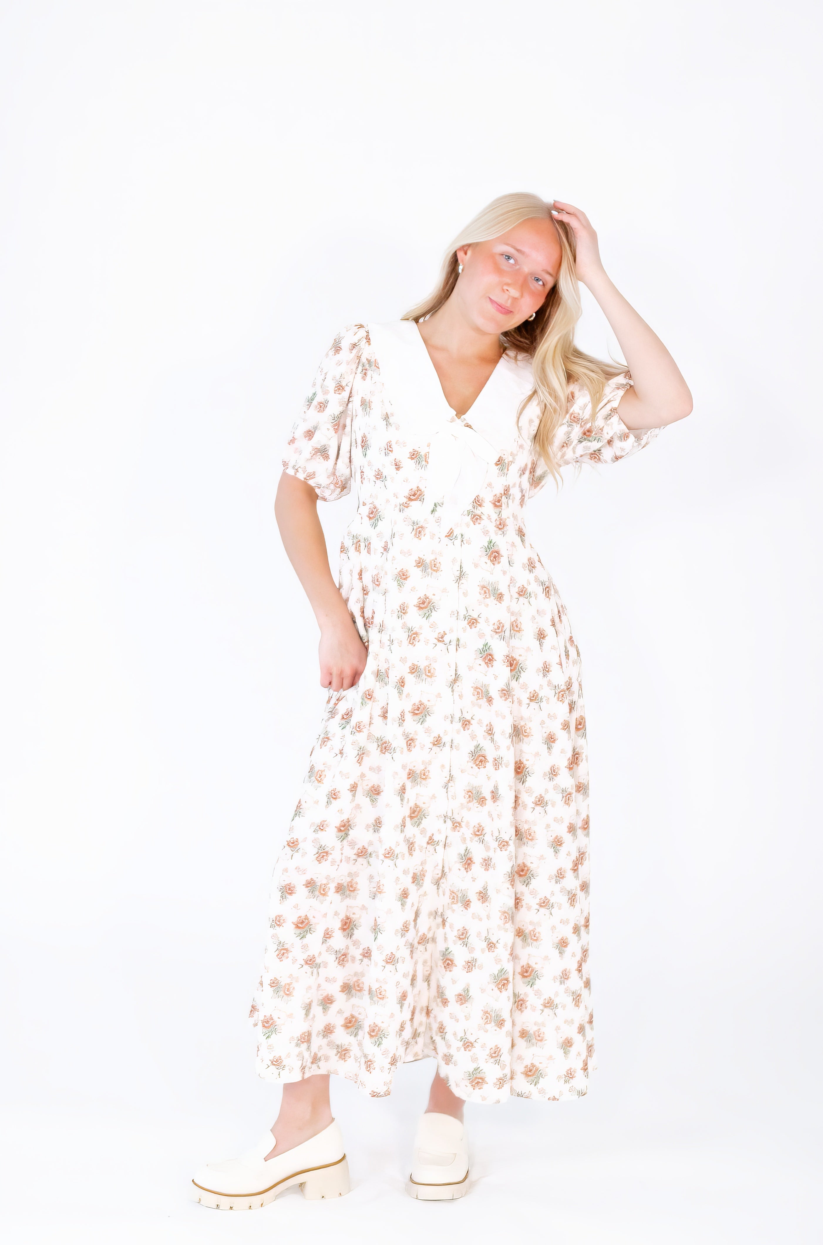 Ganni Oversized Collar Dress