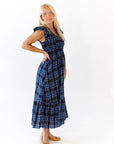 Noah Plaid Smocked Midi Dress