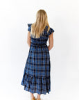 Noah Plaid Smocked Midi Dress