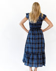 Noah Plaid Smocked Midi Dress