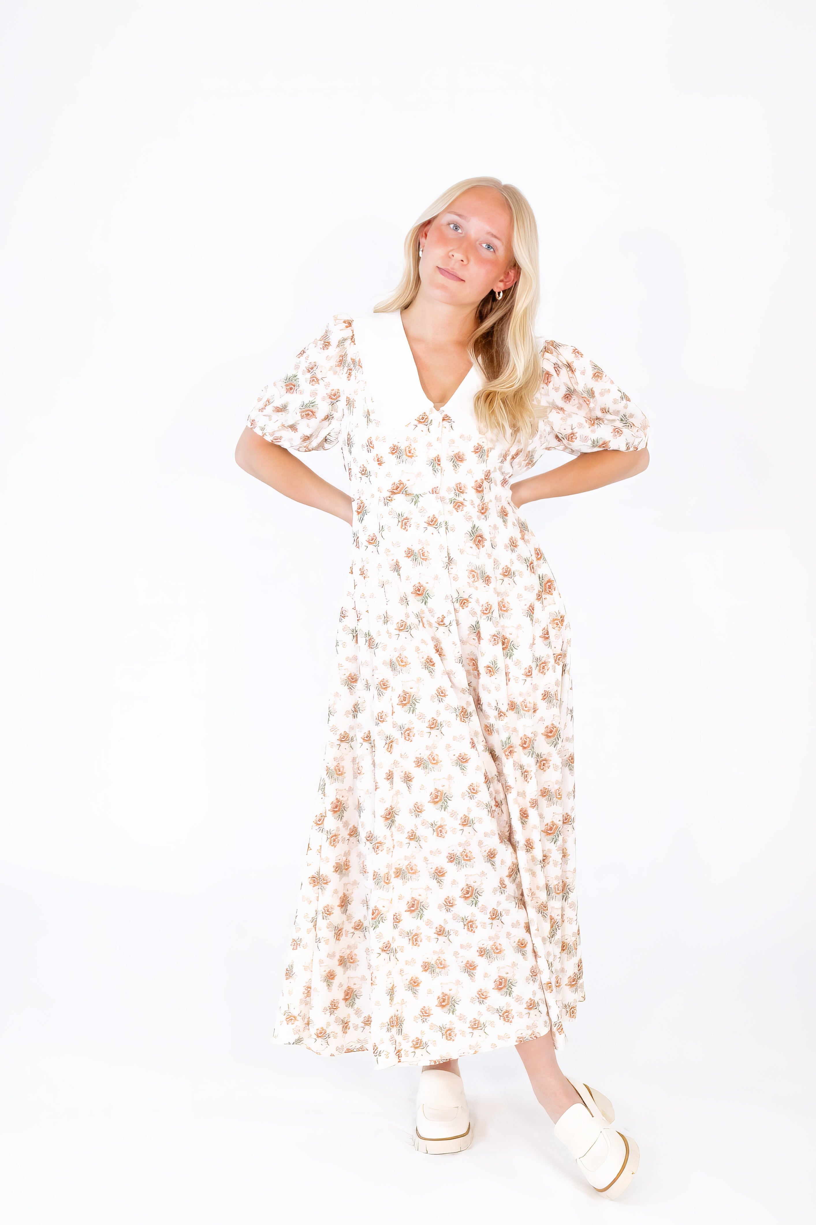 Ganni Oversized Collar Dress