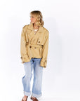 Nadia Cropped Trench Coat