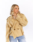 Nadia Cropped Trench Coat