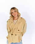 Nadia Cropped Trench Coat