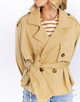 Nadia Cropped Trench Coat