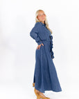 Katrina Denim Maxi Dress