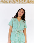 Adele Striped Shirt Dress