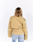 Nadia Cropped Trench Coat