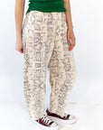 Bodega Snakeskin Barrel Jeans