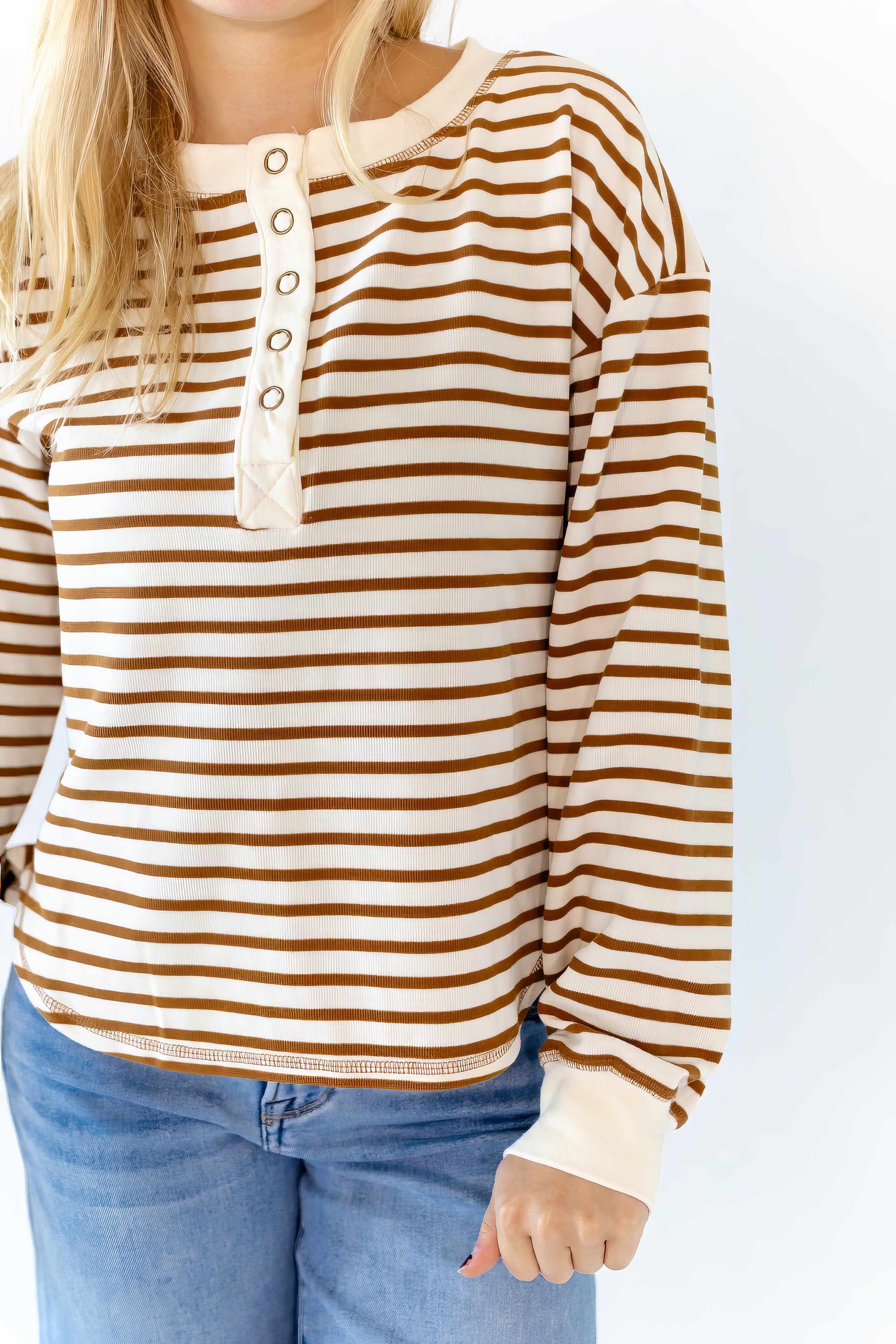Bezel Snap Button Henley
